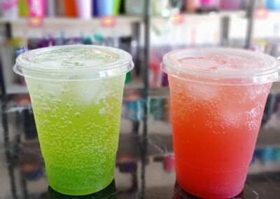 Cafe La Promesa - Kiwi and Watermelon Italian Soda